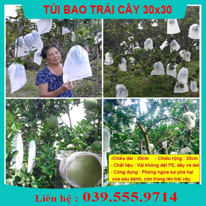 100 TÚI BỌC QUẢ CHUYÊN DÙNG BỌC CHO BƯỞI CAM NA XOÀI...