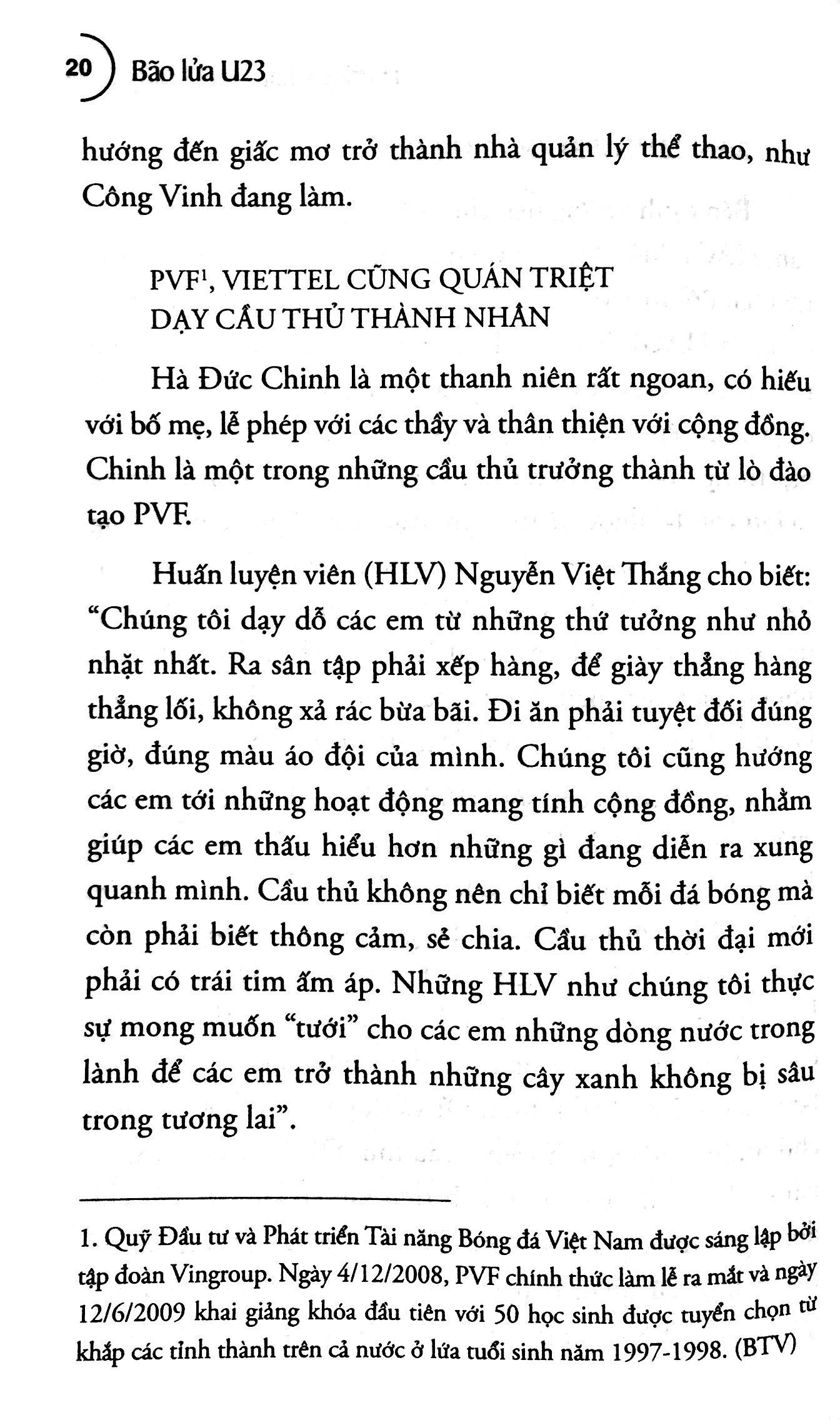 Bão Lửa U23 – Thường Châu Tuyết Trắng