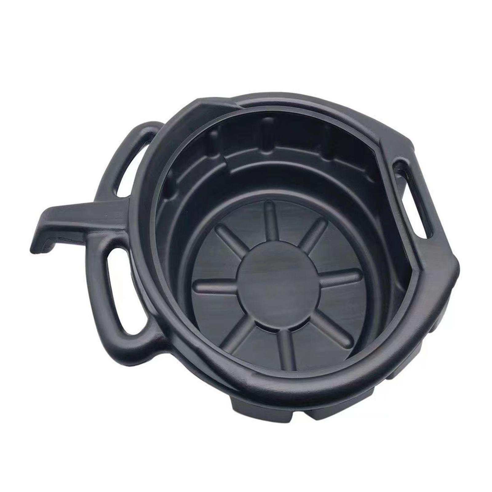 Oil Fuel Coolant Can Tray PP Portable Leak 10L Easy to Use Gearbox Car Accesories Drain Pan for Car Fuel Fluid Workshop Truck