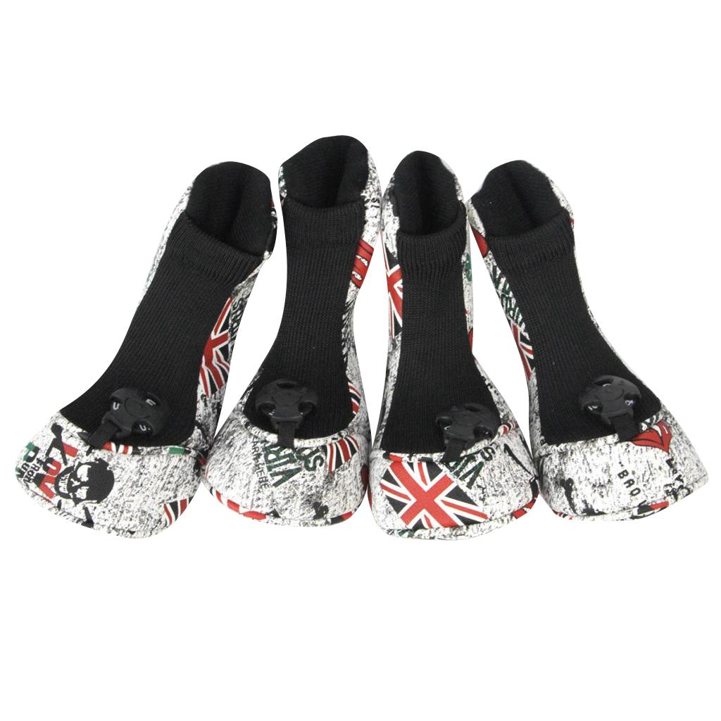 4Pcs/Set PU Leather Sports Golf Club Headcover Wood Putter Driver Head Cover