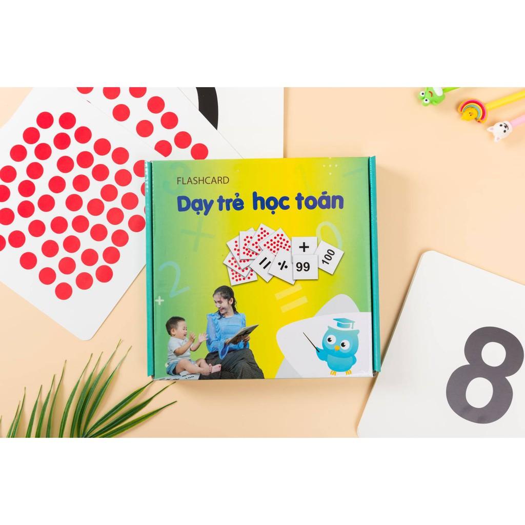 THẺ HỌC TOÁN DOT CARD Chuẩn GLENN DOMAN - Bộ Flashcard 50 chấm kèm dấu