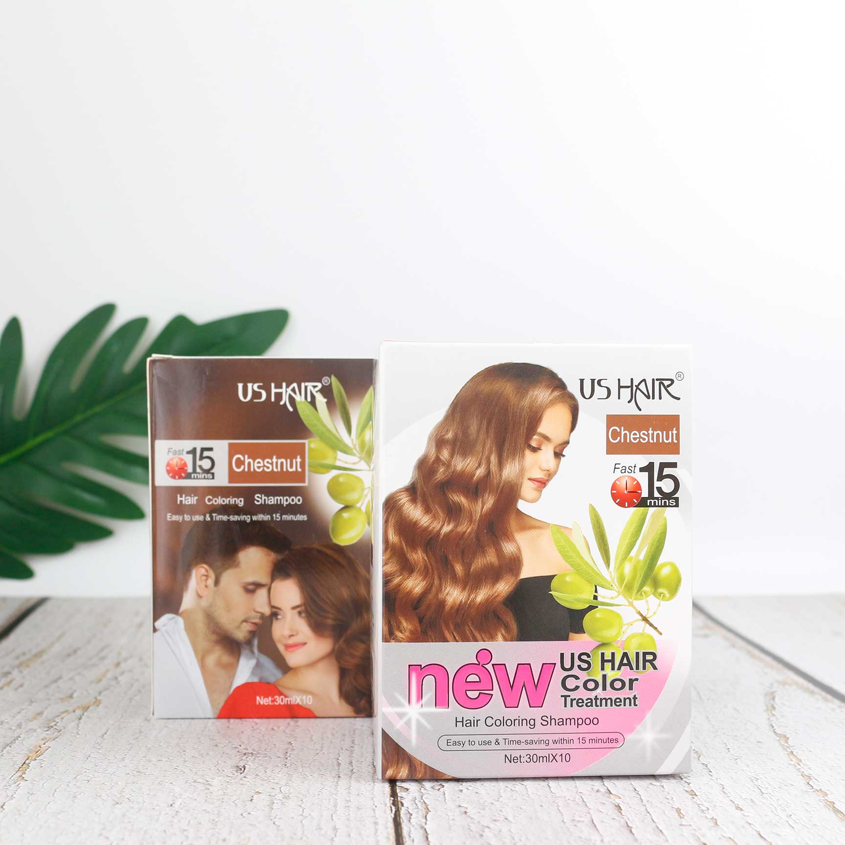 Dầu Gội Nhuộm Tóc Thảo Dược US Hair (Combo 6 hộp)