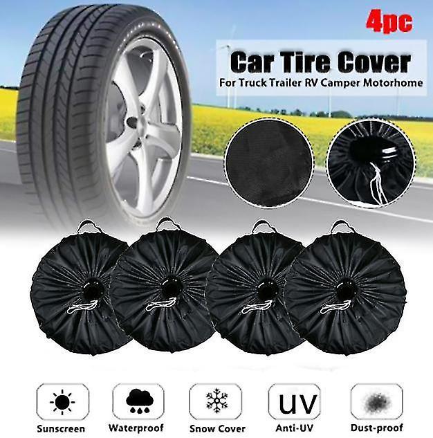 4 Lốp Ô Tô Che Nắng Lốp Dự Phòng Bụi Rv Lốp Chống Bảo Vệ