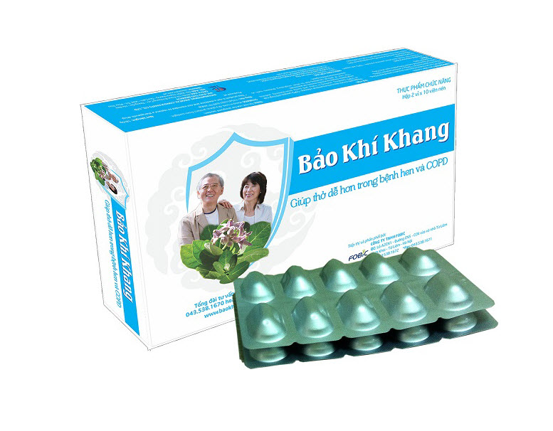 Thực Phẩm Bảo Vệ Sức Khoẻ BẢO KHÍ KHANG - Giúp Dễ Thở Hơn Trong Bệnh Hen và COPD