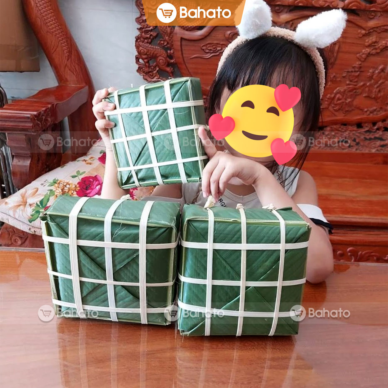 Khuôn bánh chưng vuông truyền thống Bahato size 12cm | 13cm | 14cm | 15cm