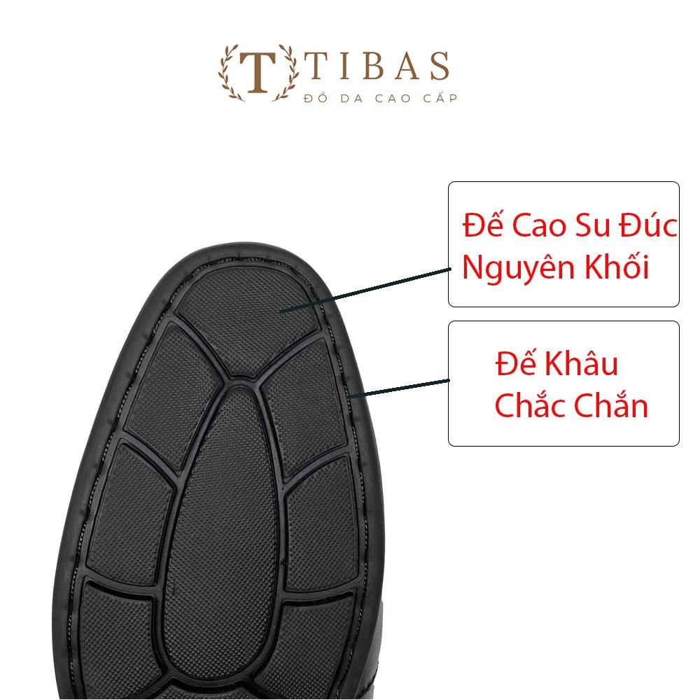 Giày Mọi Da Bò Nguyên Tấm TIBAS, Giày Da Nam Cao Cấp- 8902