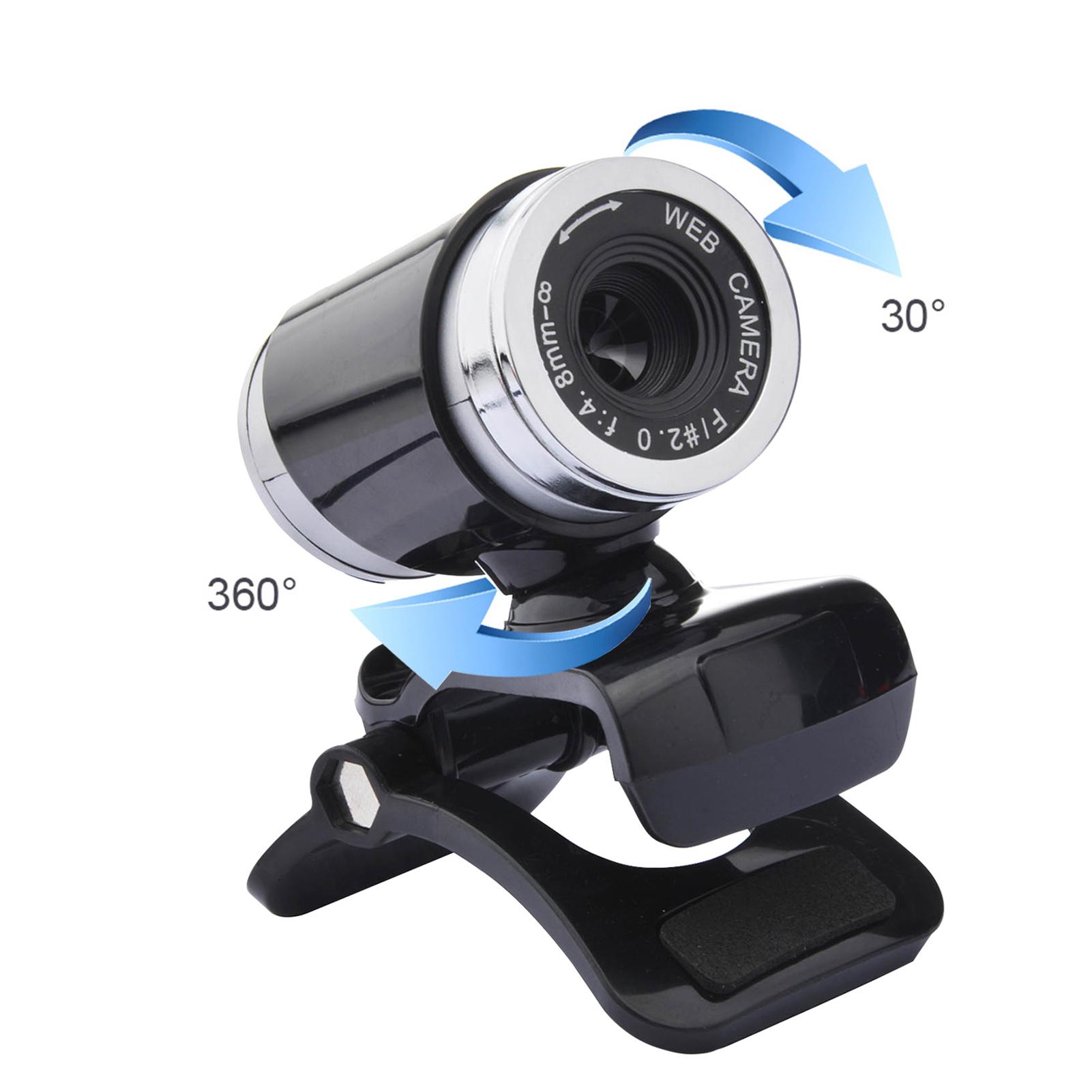 Máy ảnh Web độ nét cao 480P USB 2.0 với đế kẹp micrô 60FPS Không có ổ đĩa cho máy tính xách tay