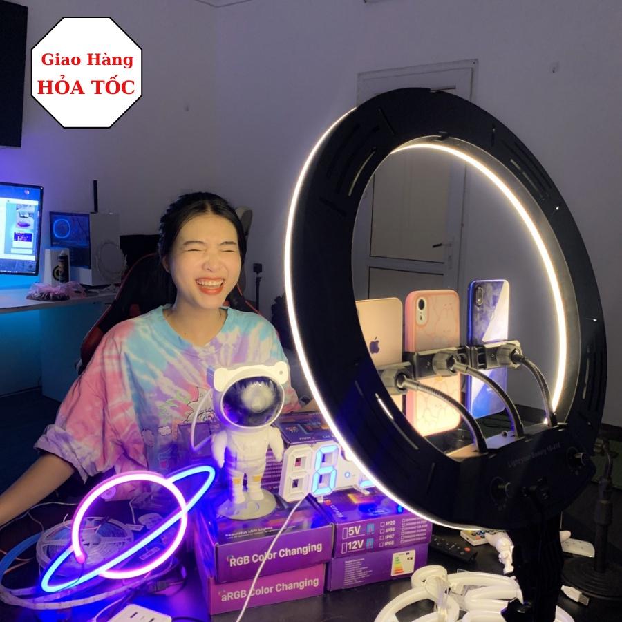 Đèn Livestream Bán Hàng MINPRO Size 30 33 36 45 54 cm, Đèn Make Up Trang Điểm Chụp Ảnh Dễ Dàng Tháo Lắp