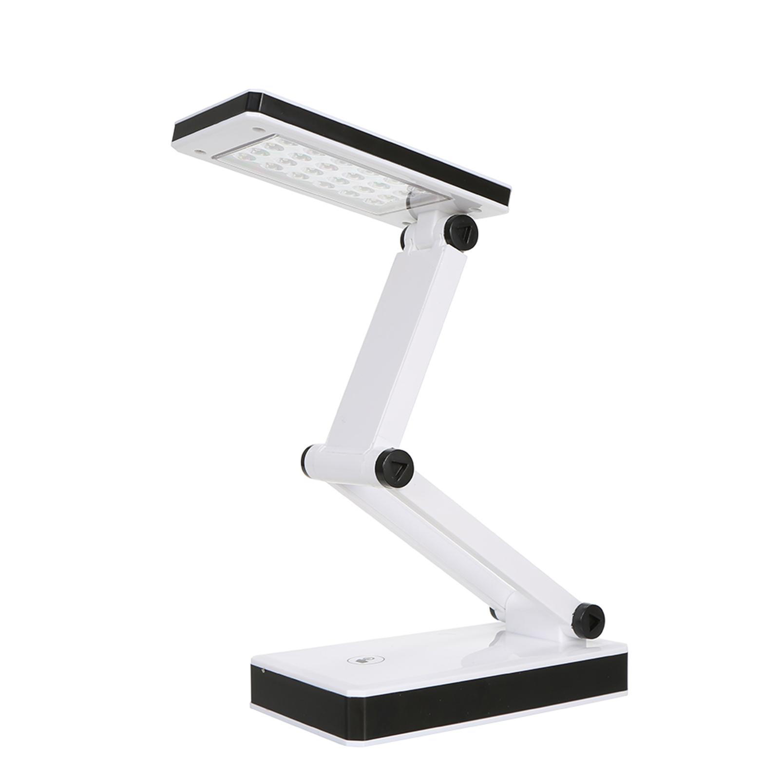 Portable Folding 24 LED Table Lamp Desk Light Sensitive Touch Control 3 Levels Adjustable Brightness Dimmable USB