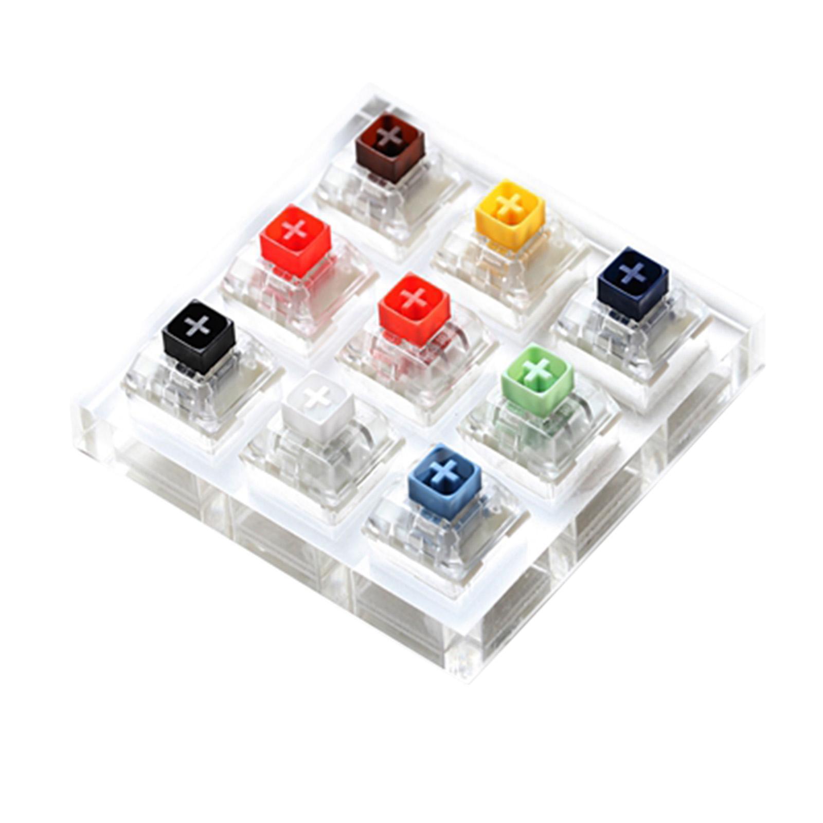 Acrylic 9 Switch Switches Tester With Acrylic Base for Mechanical Keyboard
