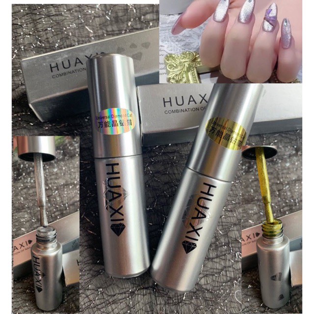 Top mắt mèo kim cương Huaxi 9D - sơn gel mắt mèo kim cương Huaxi lấp lánh sang chảnh (lẻ chai)