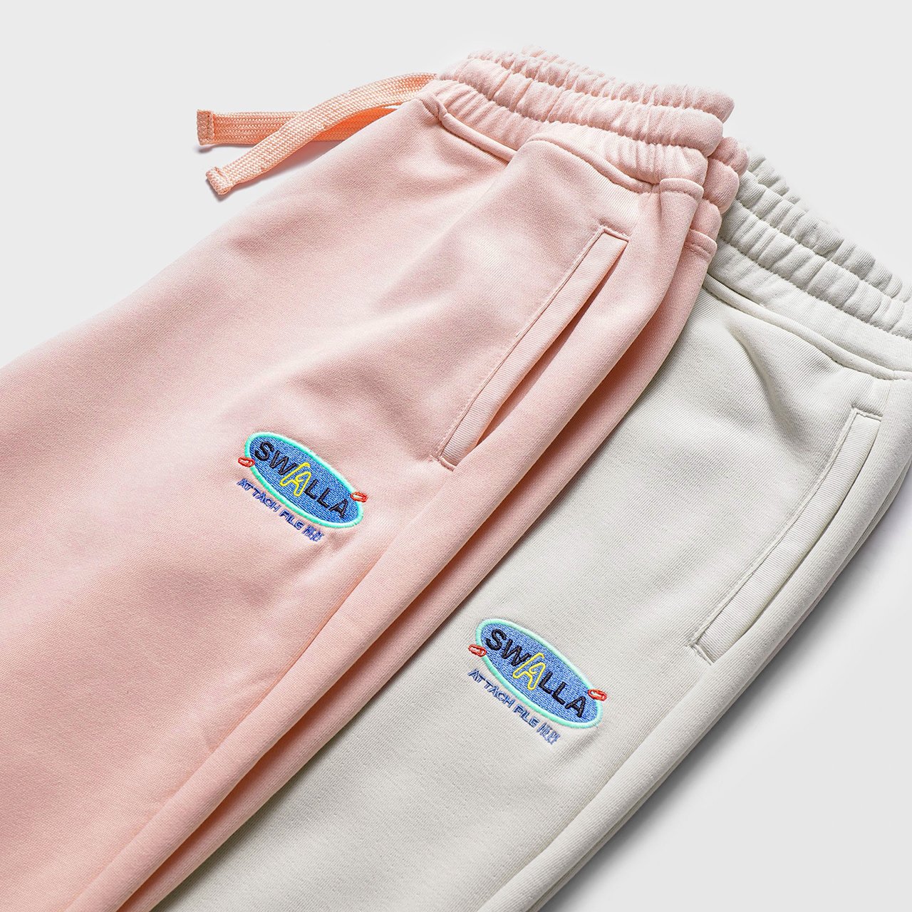 Quần jogger unisex SWALLA PAPERCLIP SWEATPANT - FrenchTerry Fabric CAO CẤP - Màu SALMON - LOCALBRAND