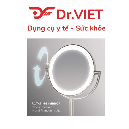 Gương trang điểm 2 mặt kèm đèn led MIR-8150-EU