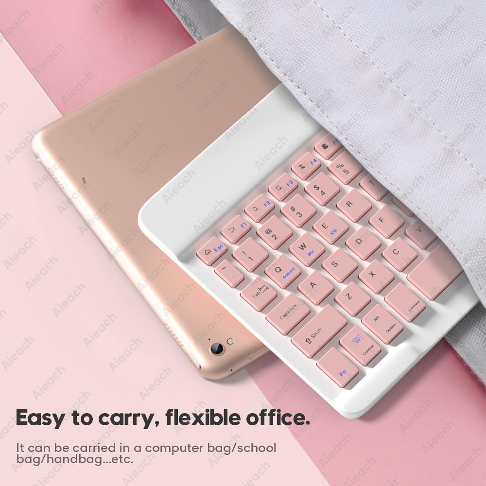 Bluetooth-Tương Thích Bàn Phím Cho Apple Teclado iPad Xiaomi Samsung Huawei Điện Thoại Máy Tính Bảng Bàn Phím Không Dây Cho Android Windows
