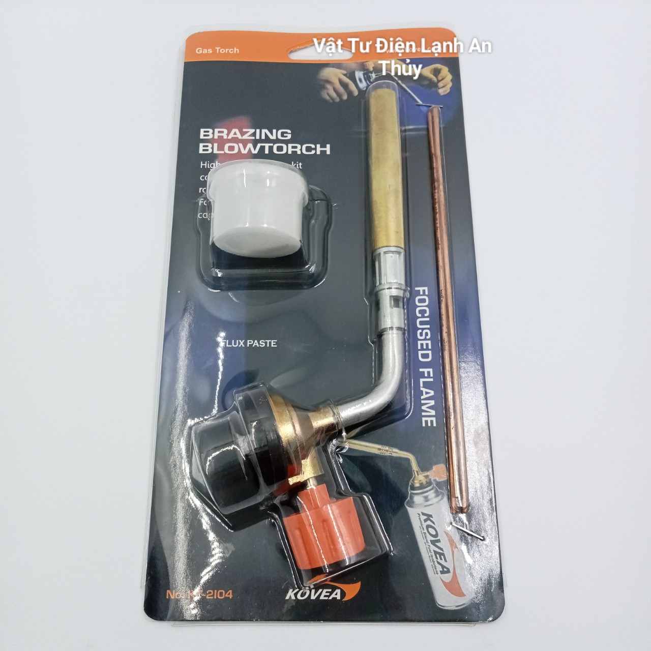 Khò gas ống đồng kovea 1 nòng loại thường - Đèn khò gas hàn ống đồng kovea 1 nòng - Đầu khò gas ống đồng - Súng khò gas