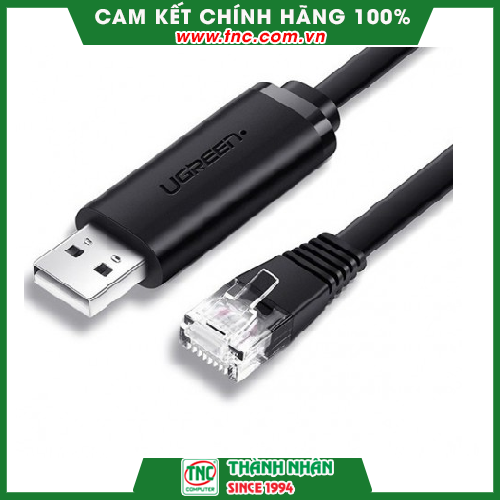 Cáp Lập Trình Console USB To RJ45 FTDI Ugreen Dài 1,5m 50773 -Hàng chính hãng