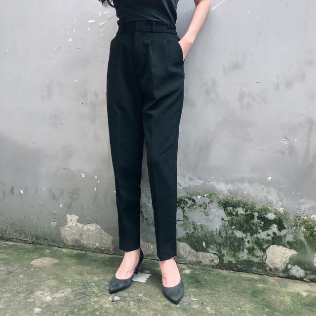 Quần tây baggy bigsize màu đen