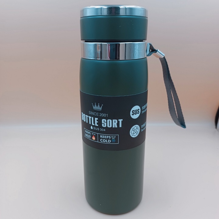 Bình Giữ Nhiệt Inox BOTTLE SPORT Dung Tích 800ml Có Nắp Lọc Trà Lõi Thép Chống Gỉ Cao Cấp