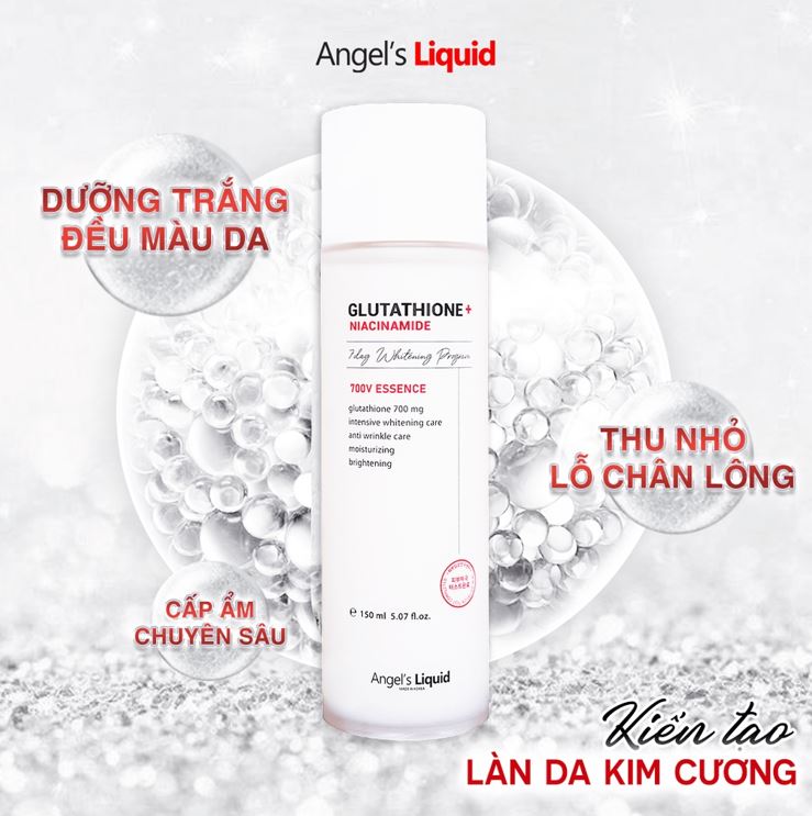 Nước Thần Dưỡng Trắng Angel's Liquid Glutathione + Niacinamide 7Day Whitening Program 700V Essence