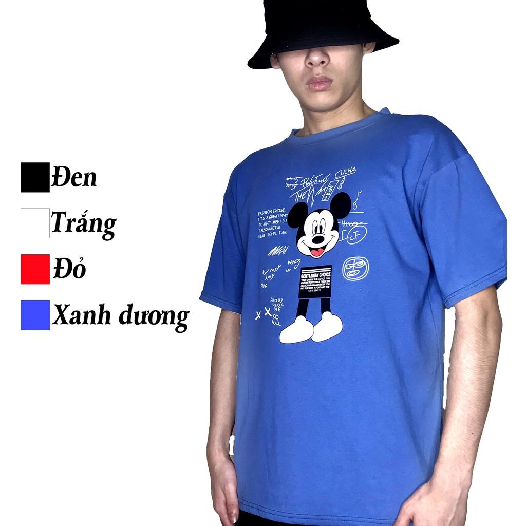 Áo phông in tay lỡ nam nữ Minzu unisex thun ngắn tay form rộng oversize