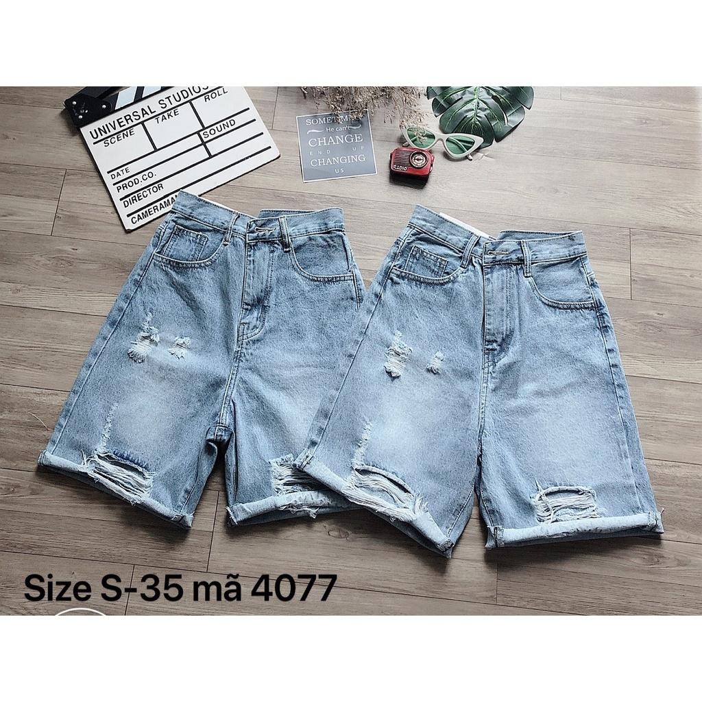 Quần Short Ngố Jean Nữ Hàng VNXK Cao Cấp ( From tới 70kg