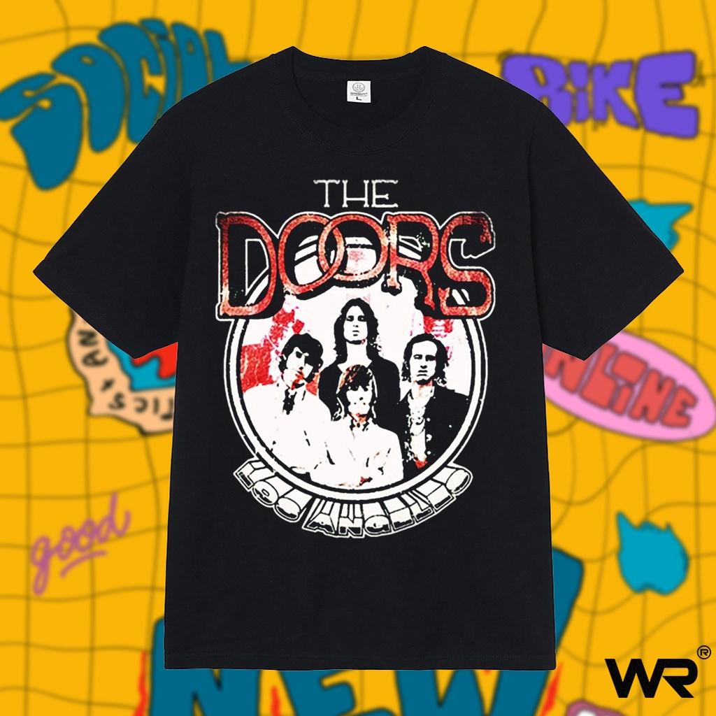 Áo thun Wright the Doors ban nhạc rock huyền thoại phong cách streetwear oversize