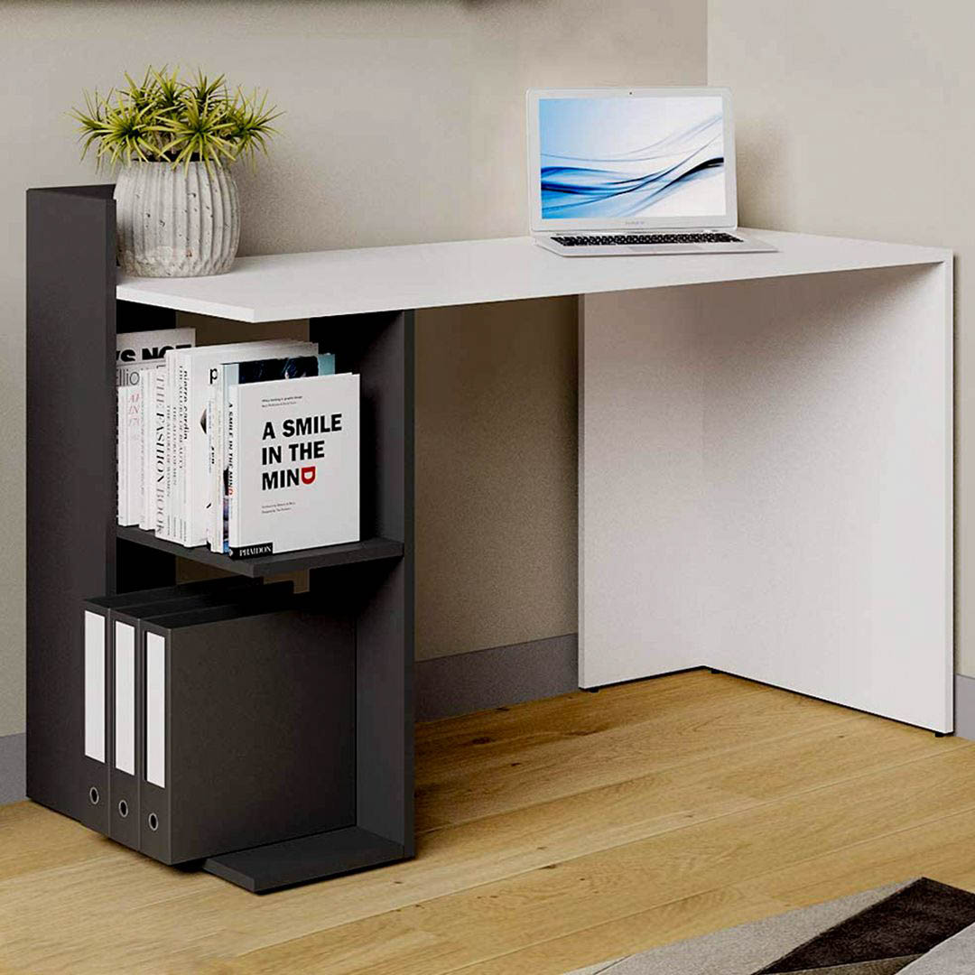 Bàn làm việc, bàn học gỗ hiện đại SMLIFE Danny  | Gỗ MDF dày 17mm chống ẩm | D120xR60xC85cm