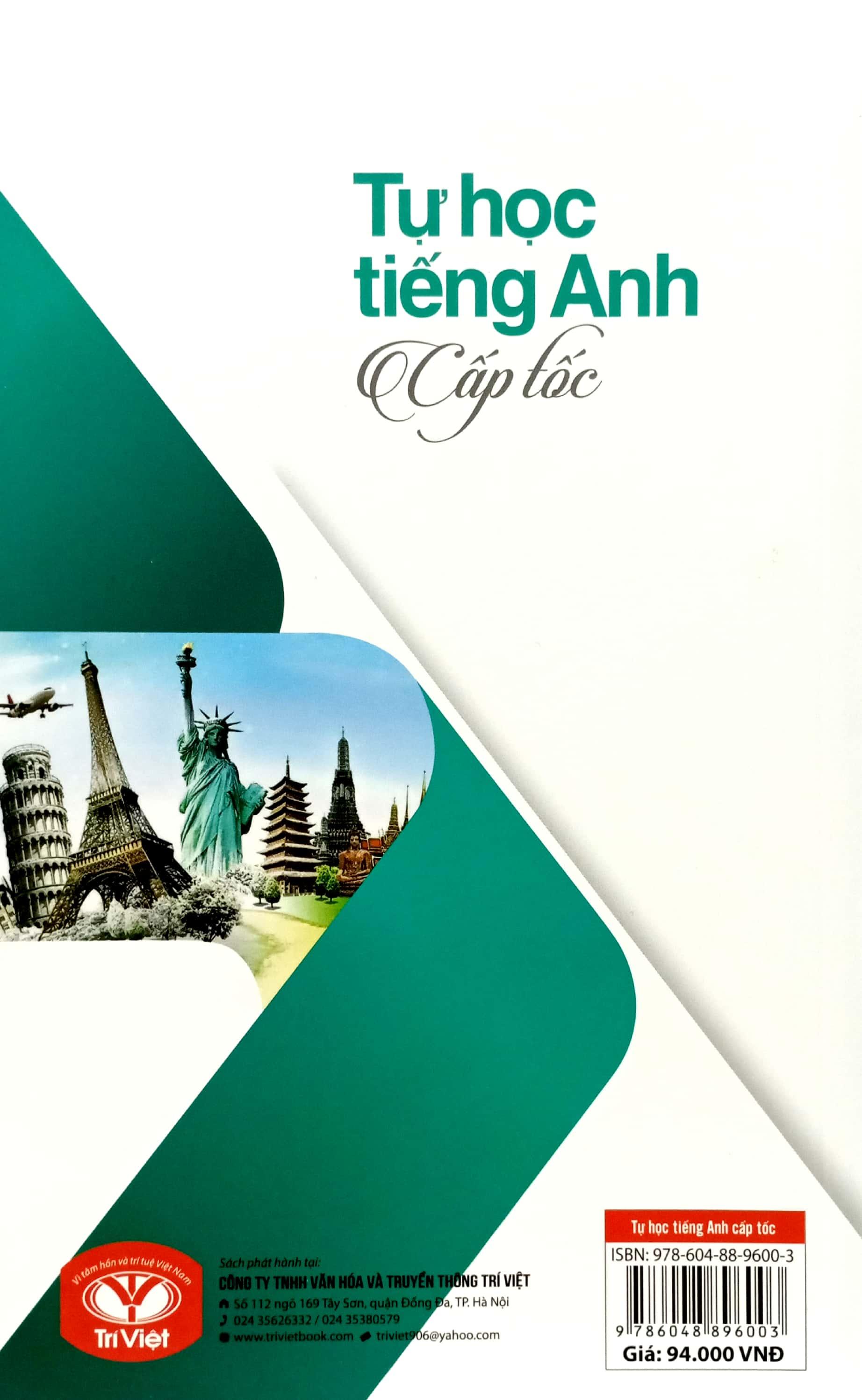 Tự Học Tiếng Anh Cấp Tốc (Tái Bản 2023)