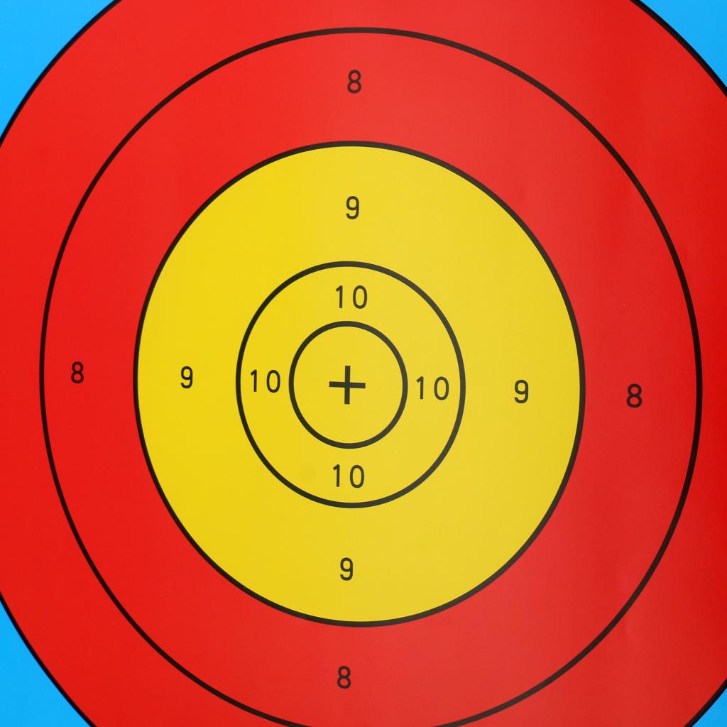 12 Pieces Professional Archery Target Paper For Recurve Bow Longbow 43x43cm