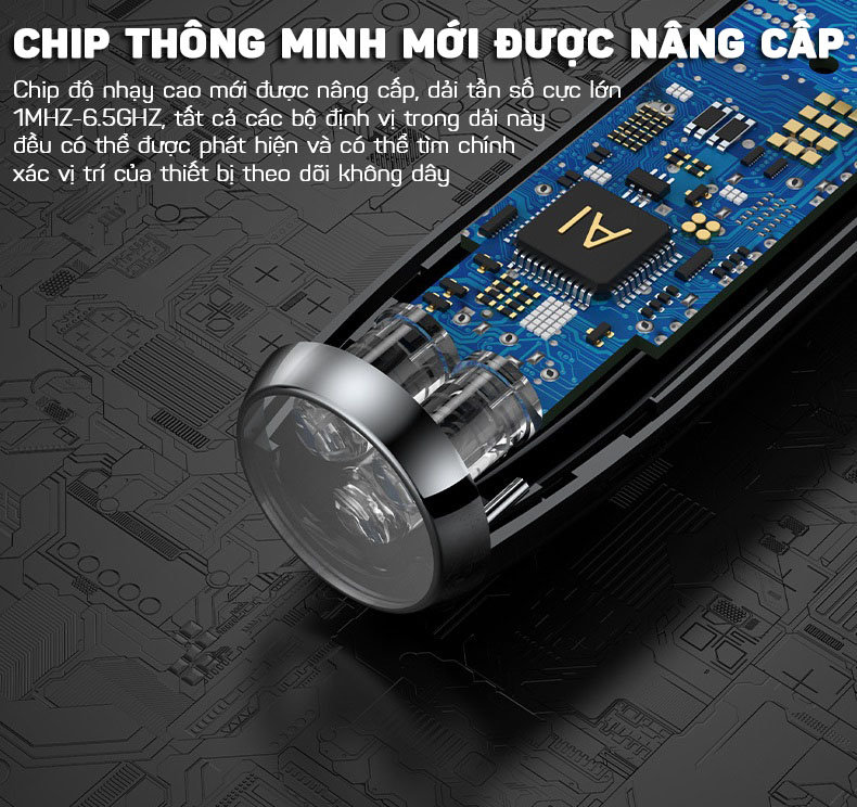 Máy Dò Phát Hiện Theo Dõi Camera, GPS, Định Vị Detector T8