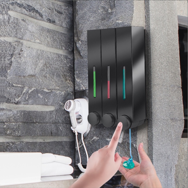 Hộp 3 ống Đựng Nước Rửa Tay Xà Phòng Đẹp Mắt Lux Zeepdispenser