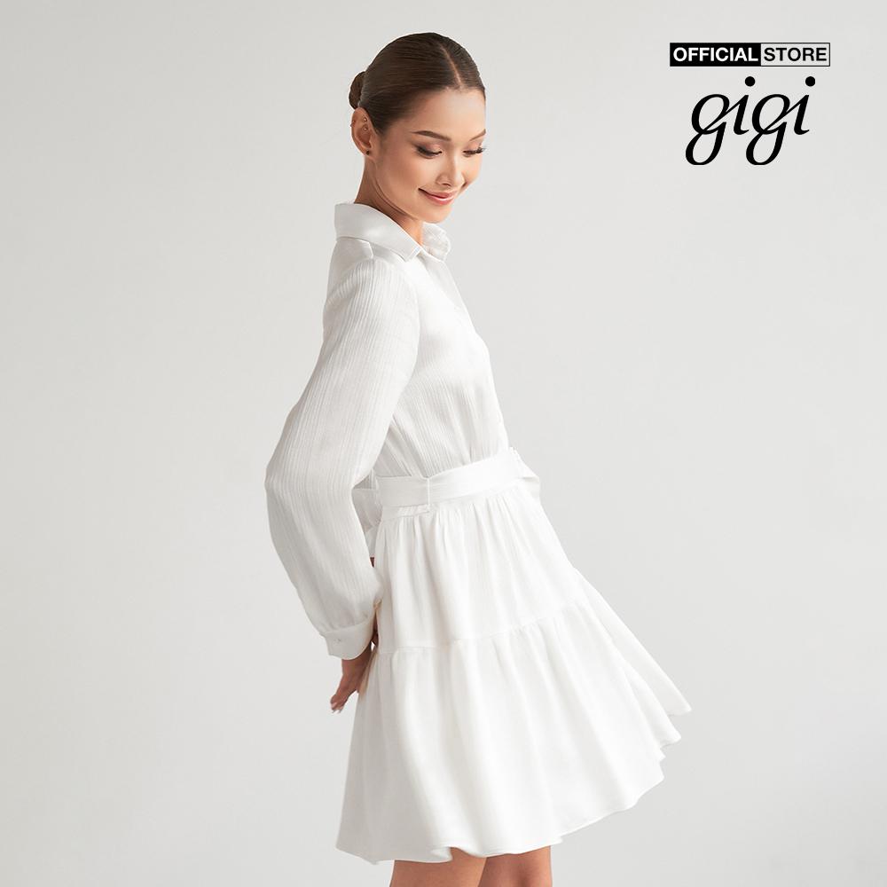 GIGI - Đầm mini sơ mi tay dài thanh lịch G2101D222161