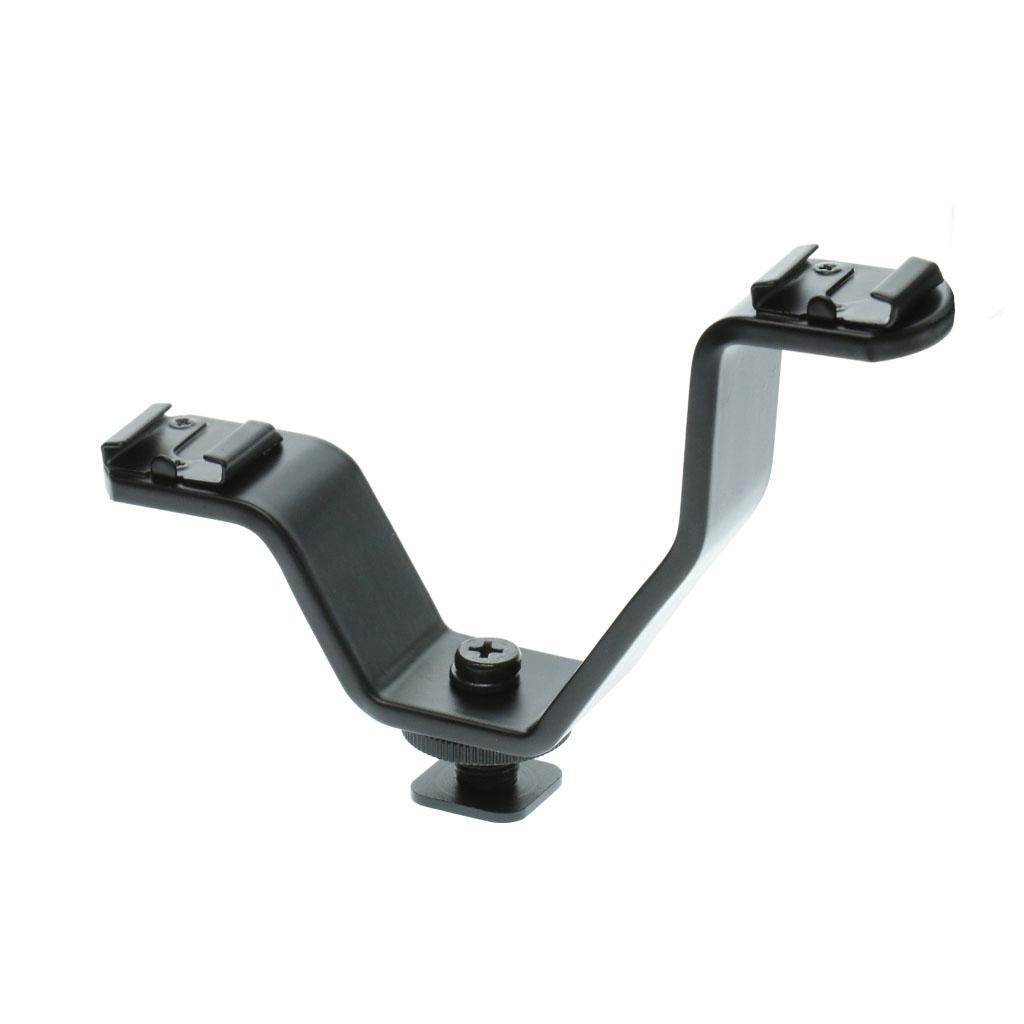 V Type  Shoe Mount Flash Bracket for Camera Monitor Video