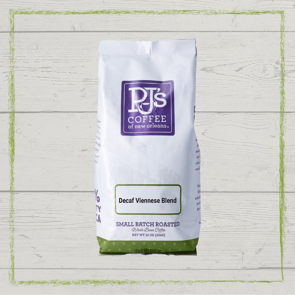 Decaf Viennese Blend - PJ’s Coffee Cà Phê Hạt Arabica Khử Caffeine, Vị Chocolate, Không Gây Mất Ngủ – Gói 454g - Hạt cà phê