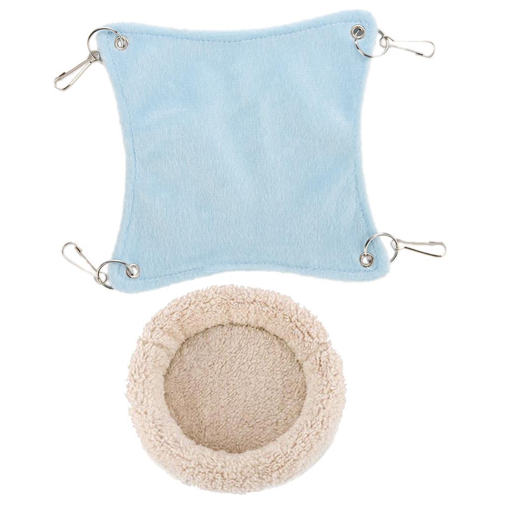 Hamster Mat Sleep Hammock Seat Pad for Guinea Pig Rabbit Small Animal Pink