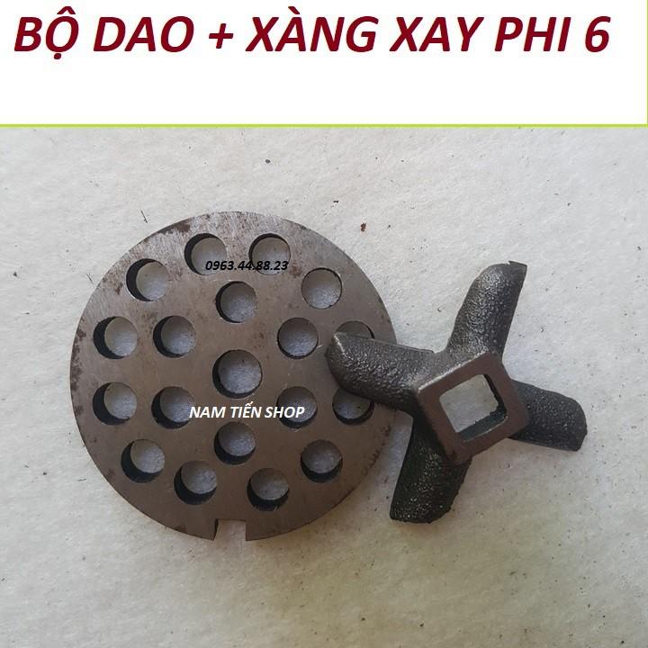 Phụ kiện máy xay - mặt lưới xay ( CẢ BỘ DAO + XÀNG PHI 6 )