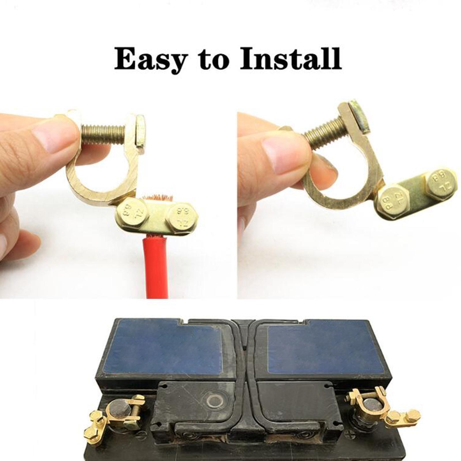 Battery Terminals Connector Clamps Car Battery Clamp Accessory Quick Battery Disconnect for RV