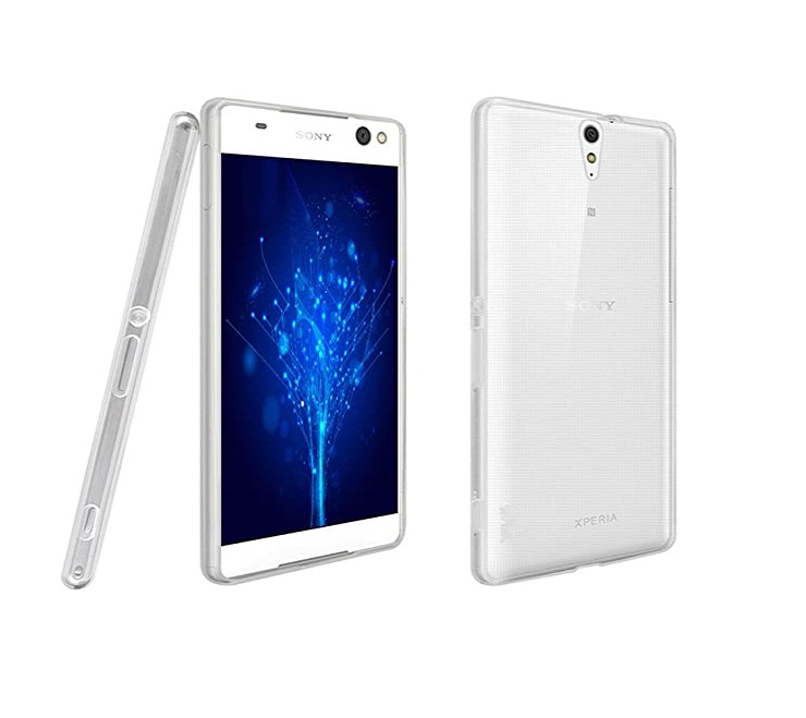 Ốp lưng silicon dẻo trong suốt loại A cao cấp cho Sony Xperia C5 Ultra