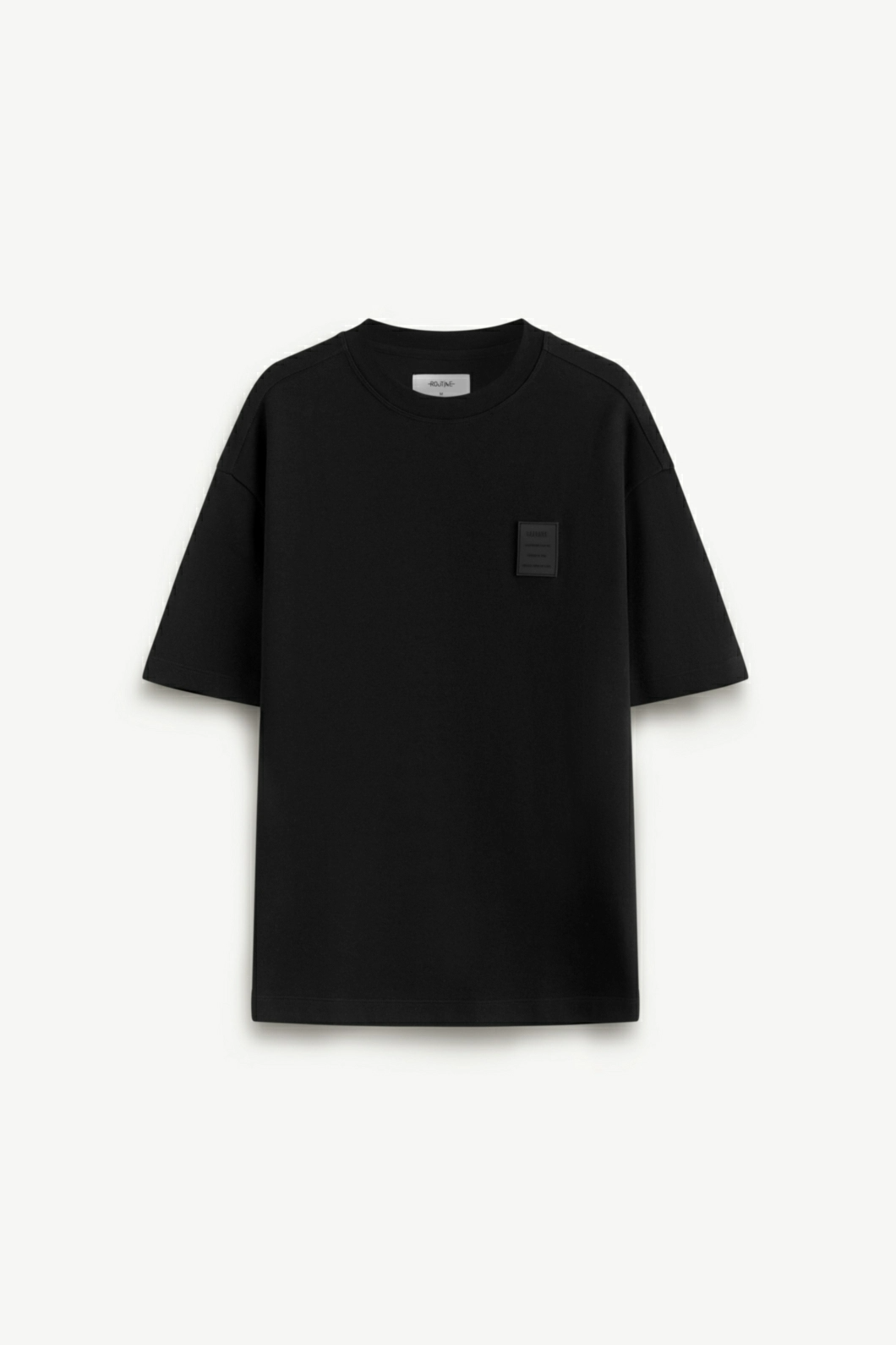 Áo Thun ROUTINE Tay Ngắn Dệt Jacquard Phối Nhãn Form Loose - 10S24TSS014 | LASTORE MENSWEAR