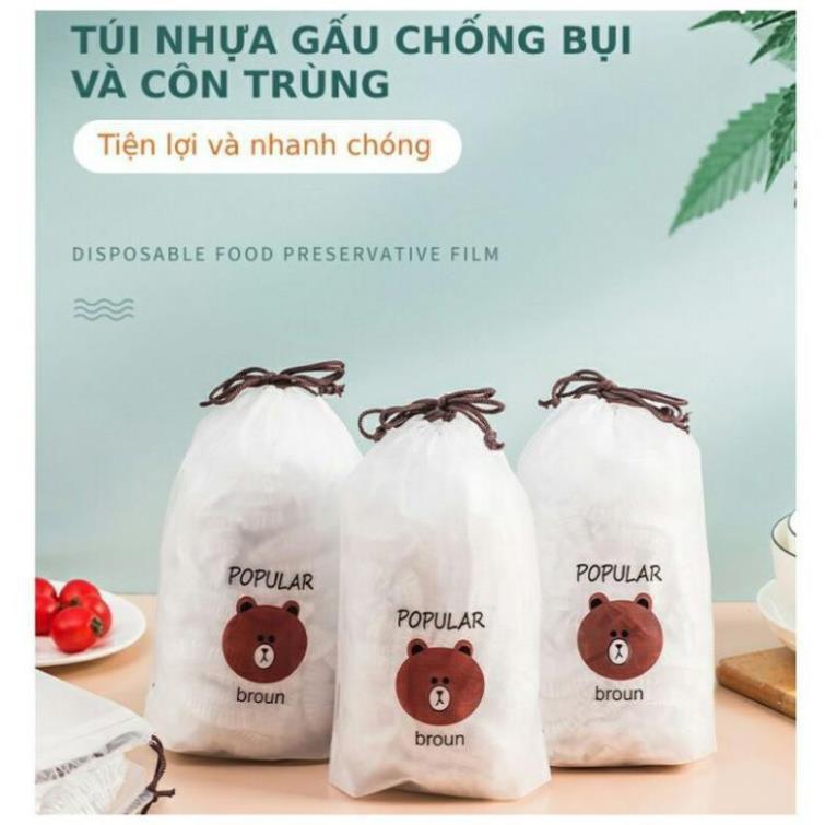 Set 100 Màng Bọc Thực Phẩm Nhà Bếp Chất Liệu An Toàn Tiện Dụng Cho Nhà Bếp