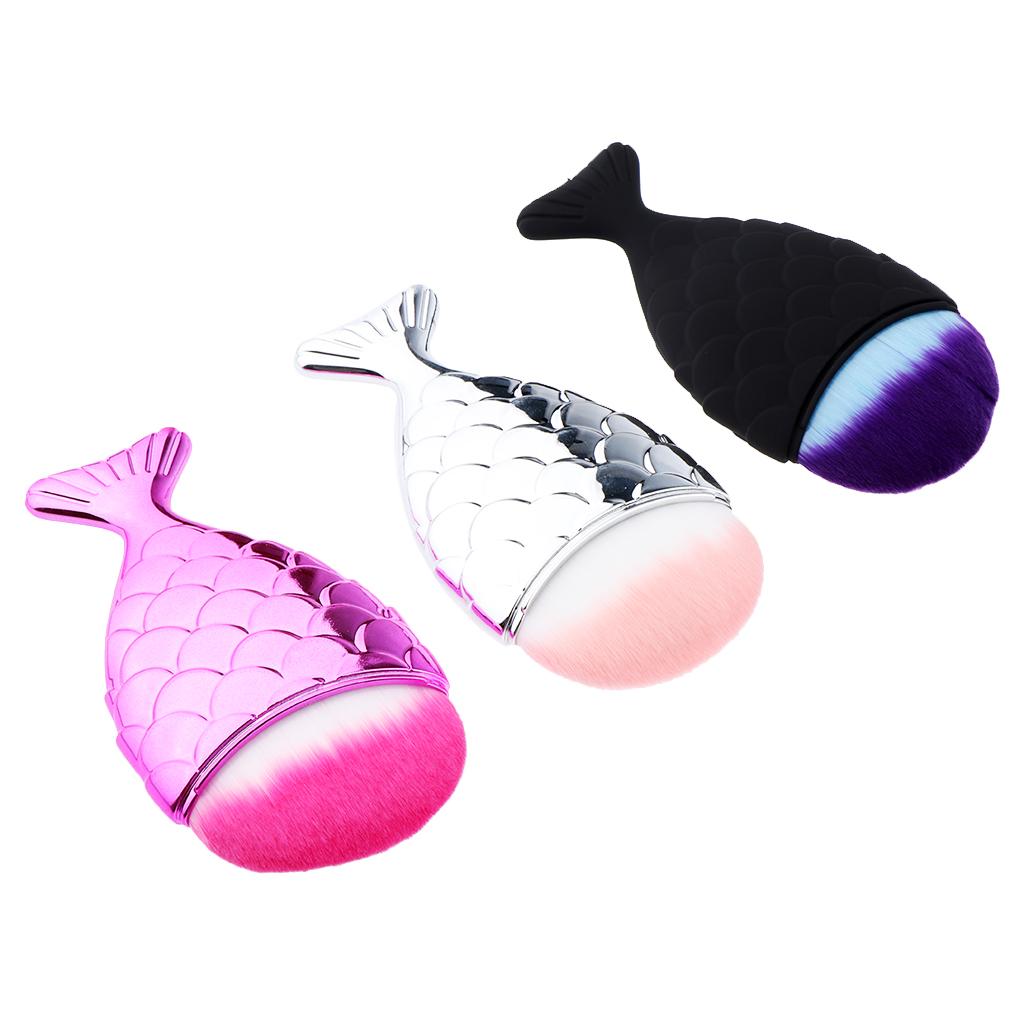 3 PCS Lovely Face Foundation Mud Mask Cosmetic Brushes Powder Makeup Brush
