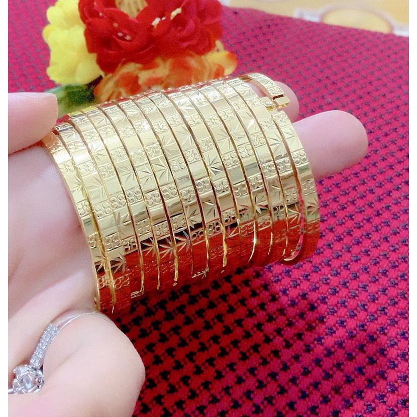 Vòng ximen khóa bấm lưỡi gà 7 chiếc mạ 18k cao cấp P920