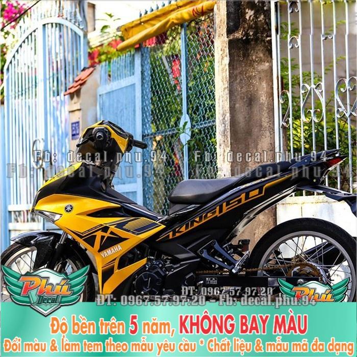 Tem rời EX 150 MX king vàng đen