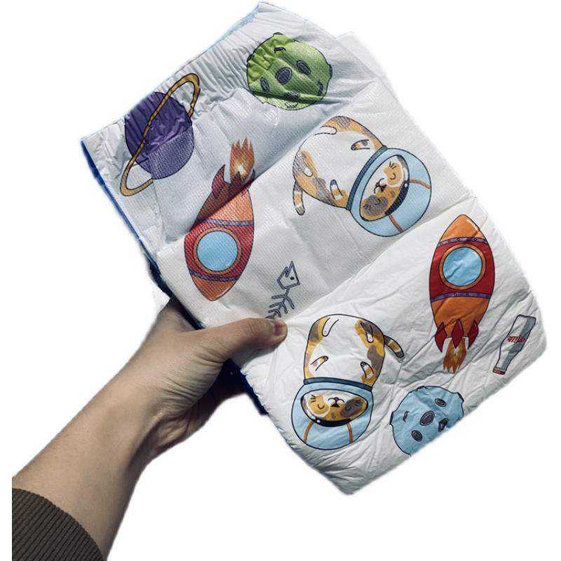ABDL Bé Trưởng Thành Tã Mới Không Gian Mèo Nhung Loại Tã Siêu Thấm Hút Hấp Dẫn Tã DL Nguyên Khối 600Ml Đa Năng Siizes