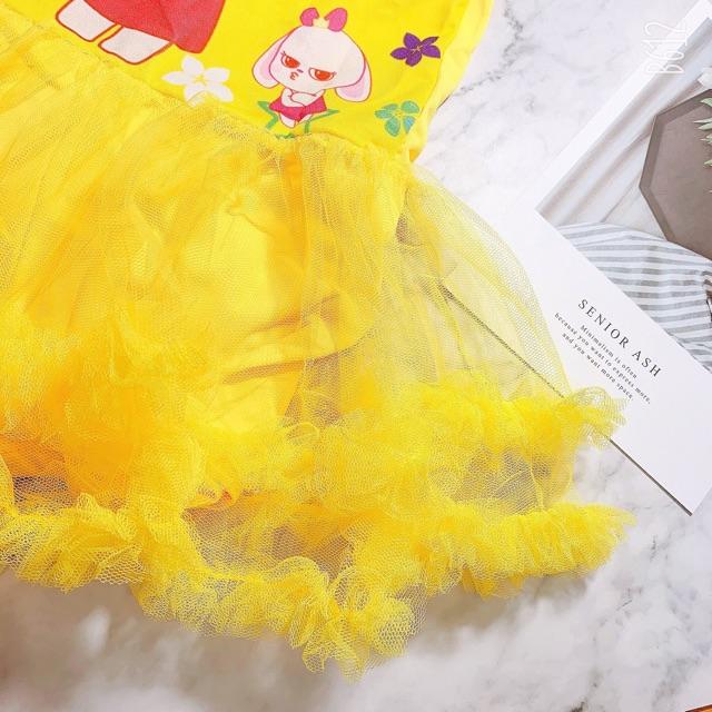 Đồ bơi heo liền thân heo con phối ren