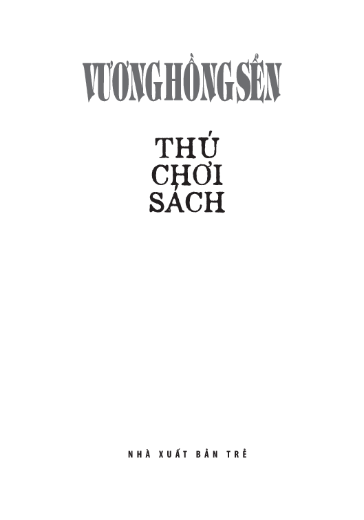Thú Chơi Sách