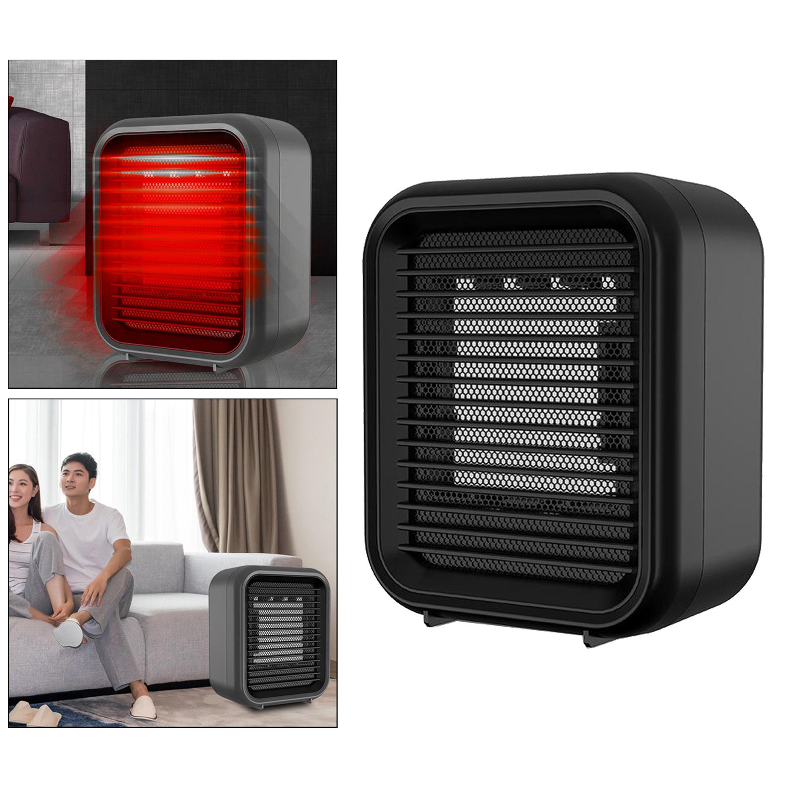 Portable Electric Space Heater 800W Personal Desk Heater, 3s Quick -up