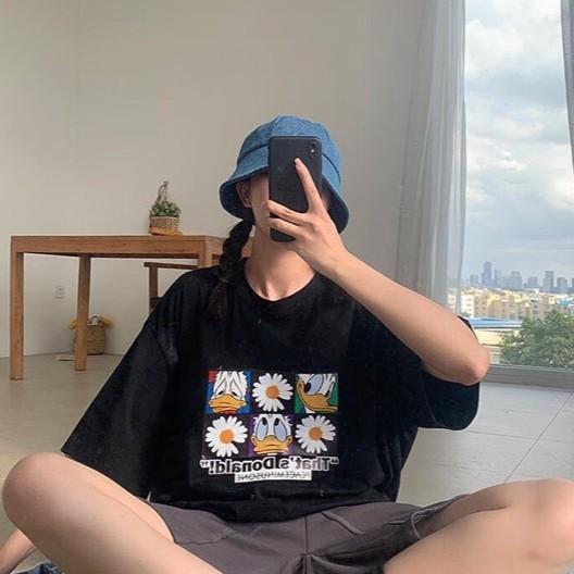 Áo thun tay lỡ form rộng unisex Be Yourself - Vịt Donald