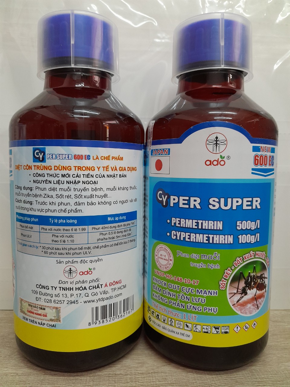 Thế diệt muỗi thế hệ mới CYPER SUPER 600EC - chai 1000ml