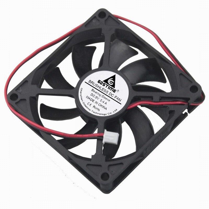 Gdstime 1 piece 8011 1Wire 1Pin DC 1V 3 inches 80mm x 11mm 8cm Machine Cooling Fan 80mm*80mm*11mm